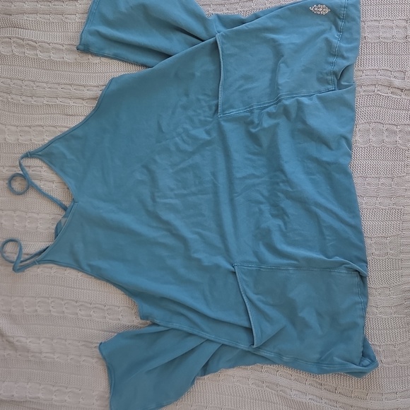 Free People Hot Shot Onesie Skyline Blue Medium - Picture 2 of 7
